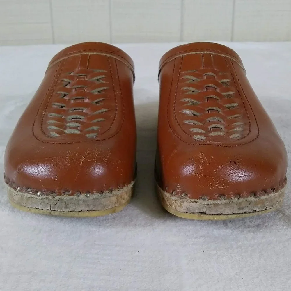 Brown Leather Mules - Picture 3 of 8